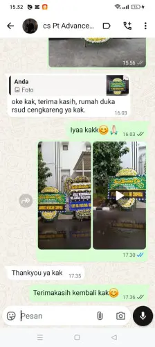 Testimonial Papan Bunga Pernikahan kupahandap