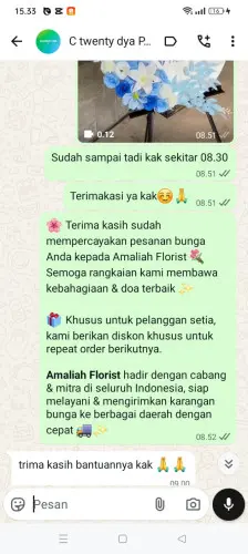 Testimonial Standing Flower kupahandap