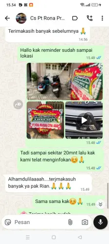 Testimonial Papan Bunga kupahandap